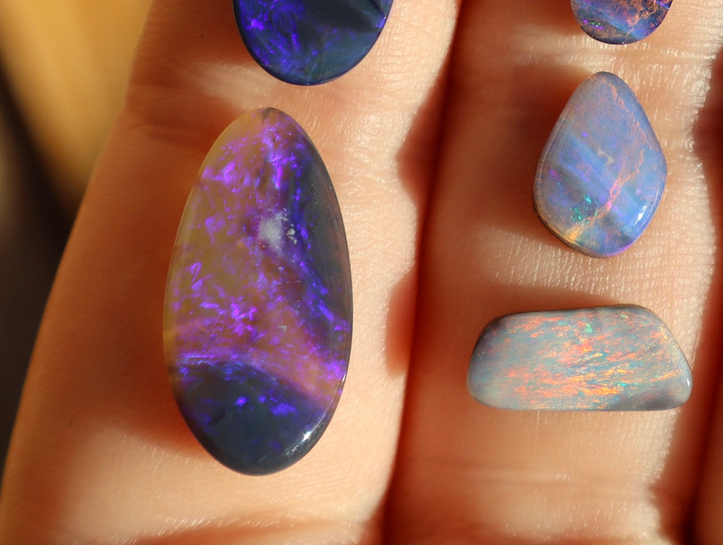 Purple lightning ridge opal custom