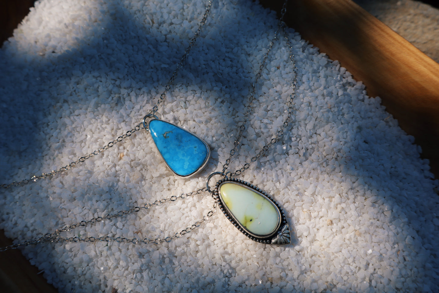 Blue springs 🌊 Turquoise pendant (14in).