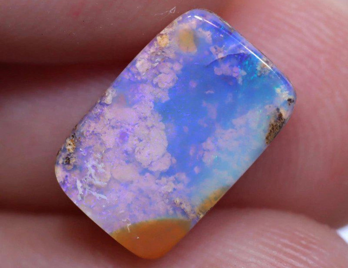 Purple blue cloud opal