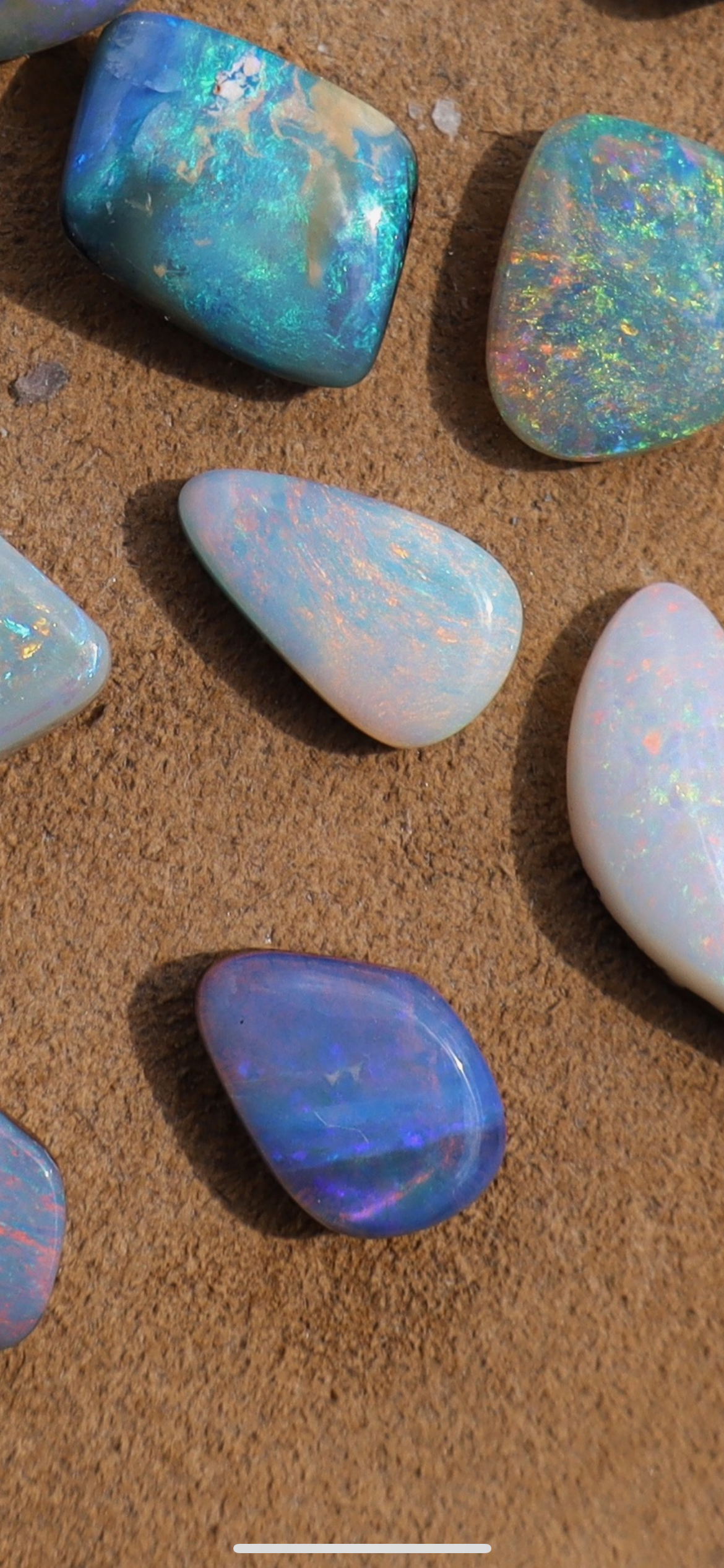 Dainty Purple teardrop custom opal ring