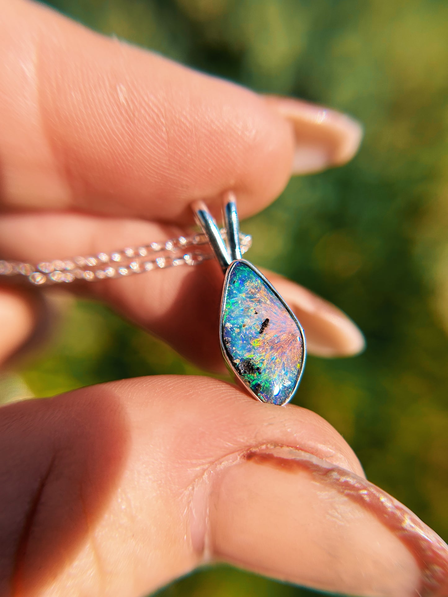 Pink Burst boulder opal
