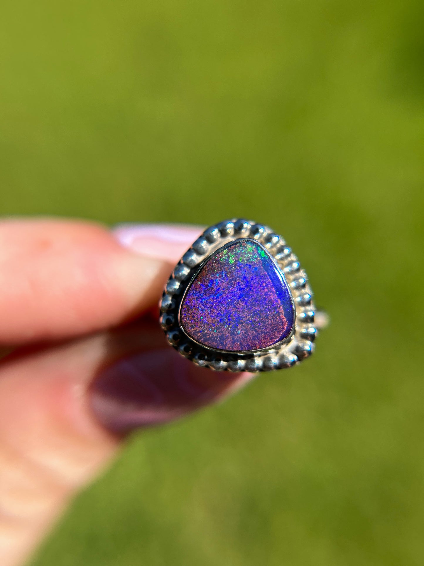 Electric purple green Opal