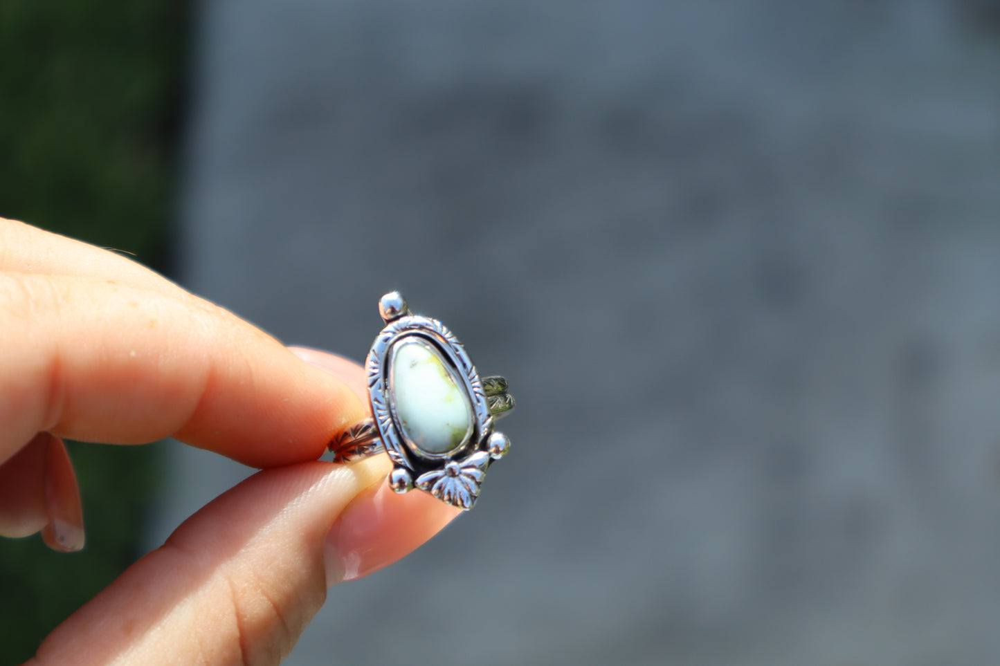 Palomino turquoise “Cactus flower” ring No.4 Size 6