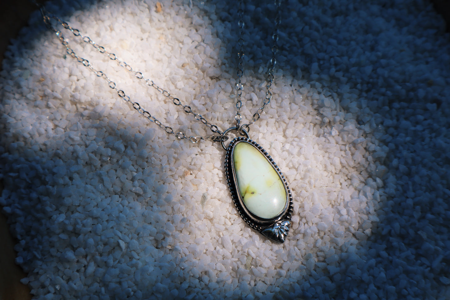 Cactus Flower pendant🌵🌸 (Large palomino turquoise)