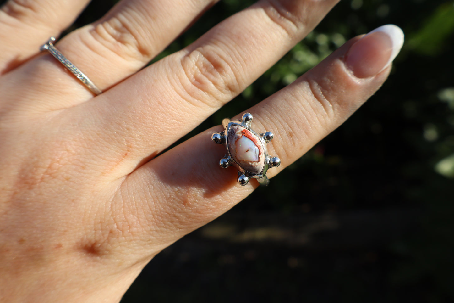 Custom mexican fire “eye” opal