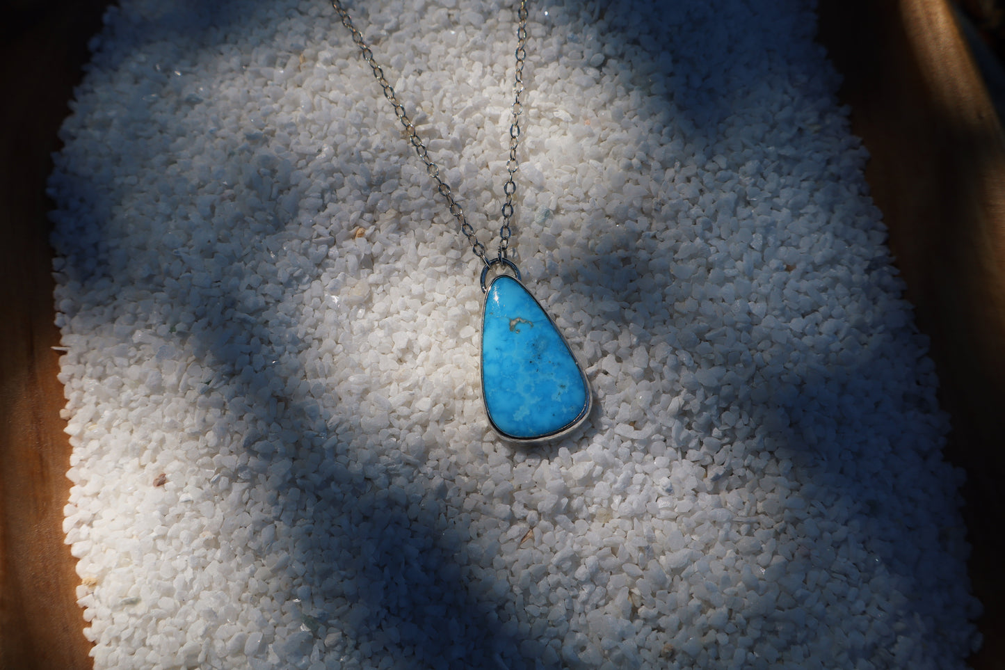 Blue springs 🌊 Turquoise pendant (14in).