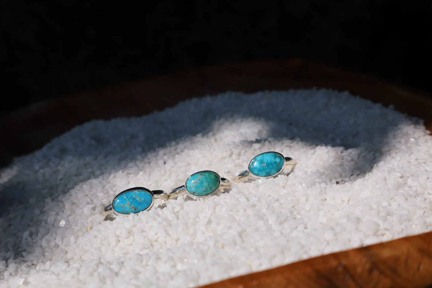 Sierra bell turquoise stacking ring size 6