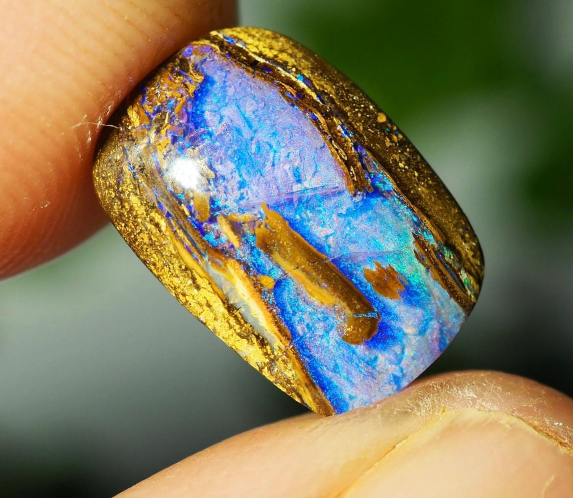 Purple Starburst pipe opal