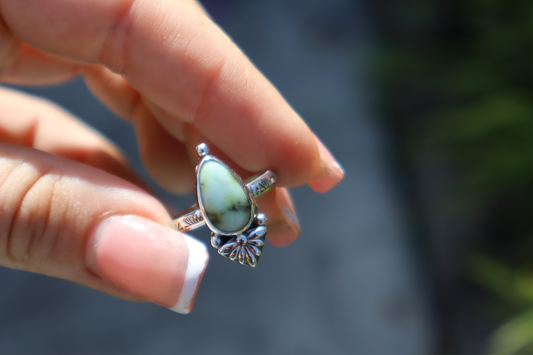 Palomino turquoise “Cactus Flower” ring No.2 Size 7