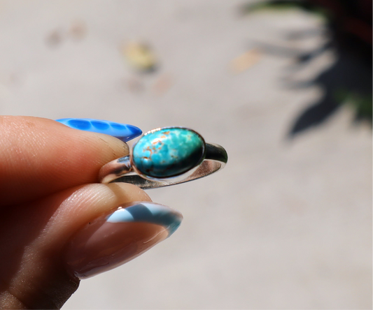 Sierra bell turquoise stacking ring size 6
