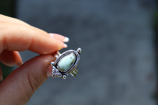Palomino turquoise “Cactus flower” ring No.4 Size 6