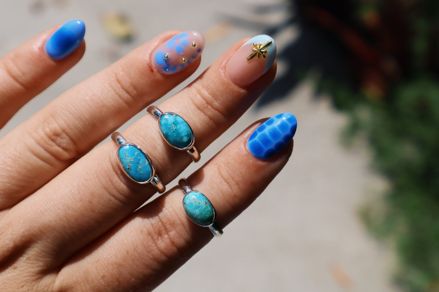 Sierra bella turquoise stacking ring size 7