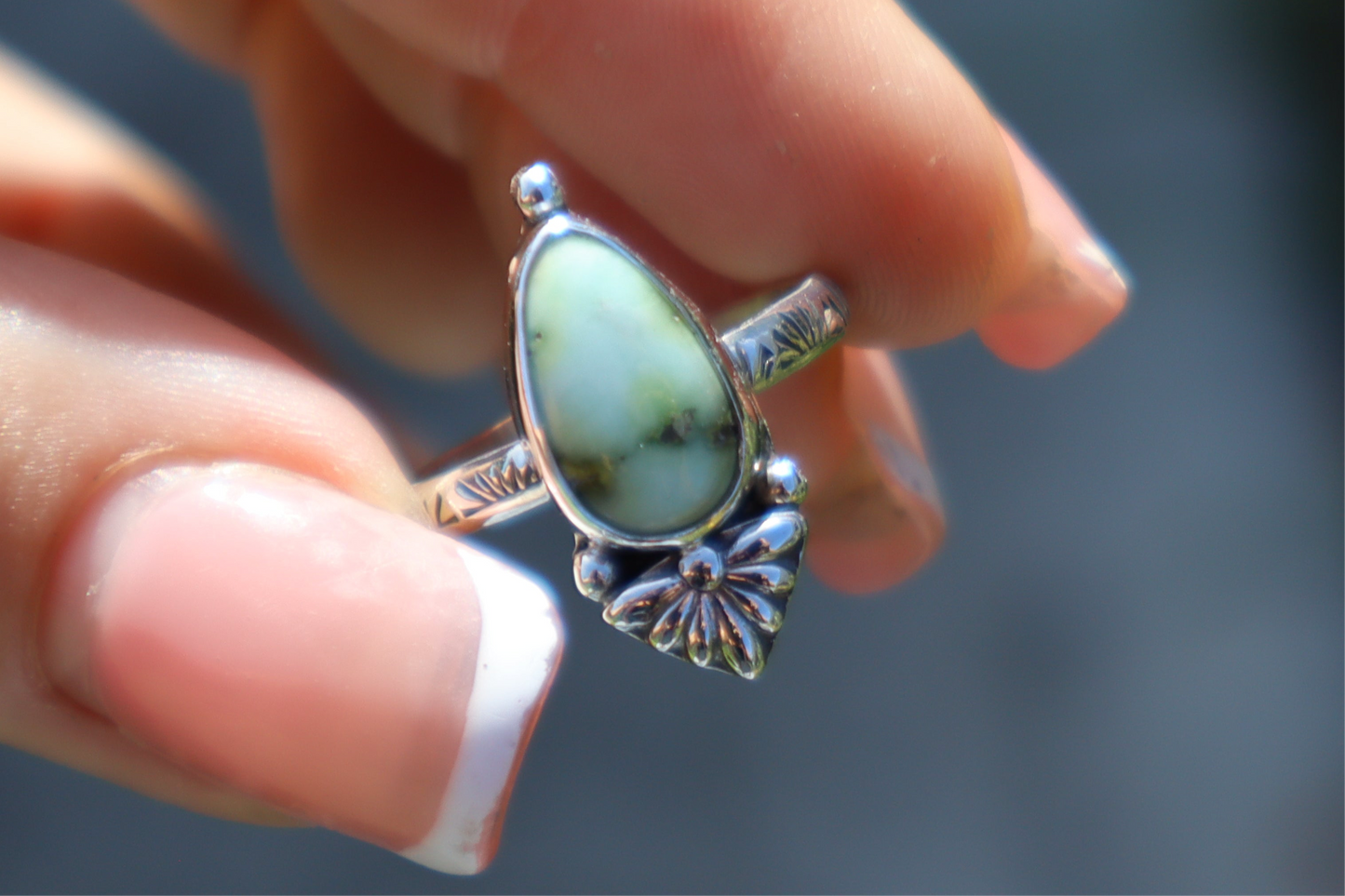 Palomino turquoise “Cactus Flower” ring No.2 Size 7