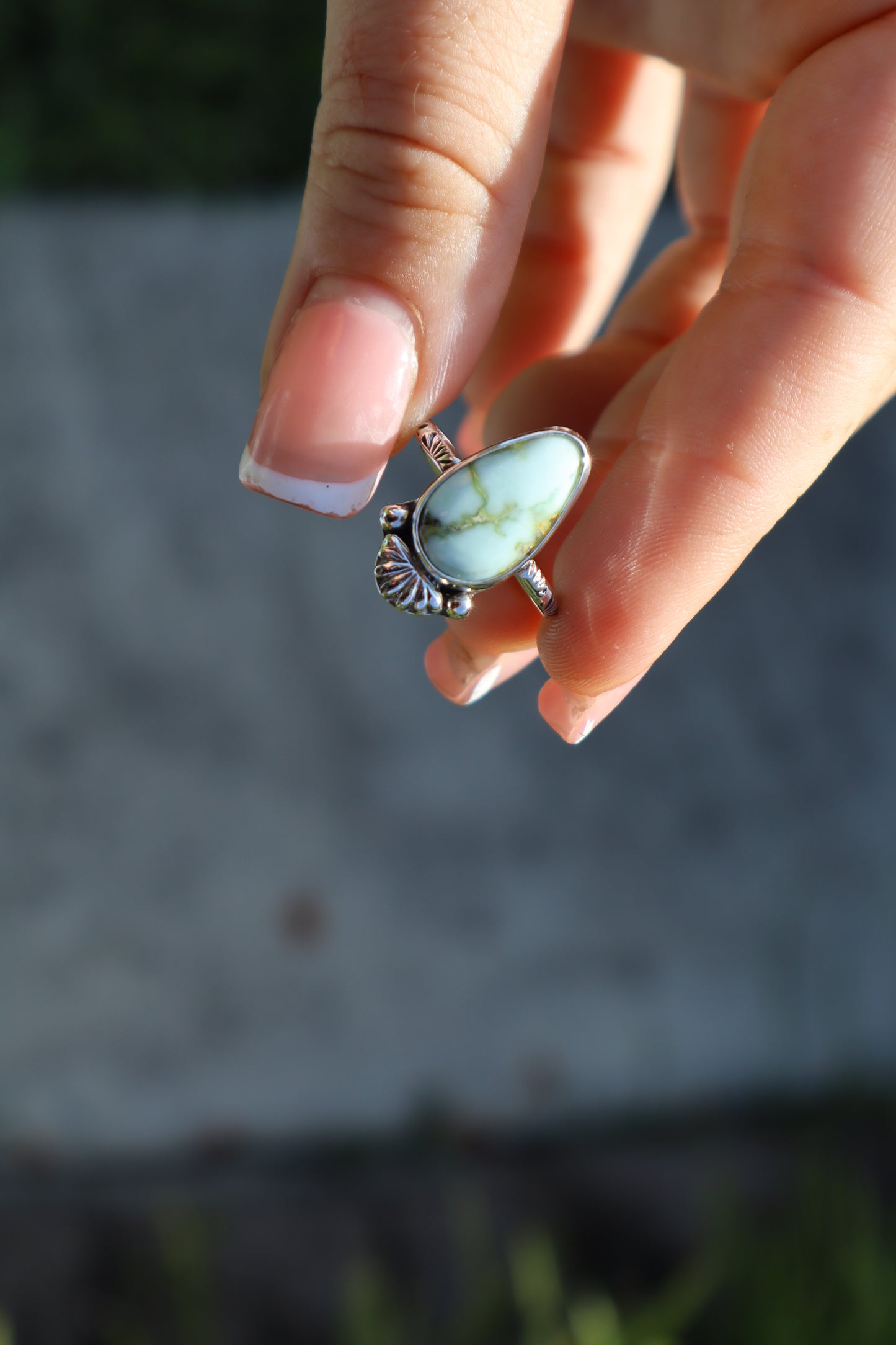 Palomino turquoise “Cactus Flower” ring No. 3 Size 7