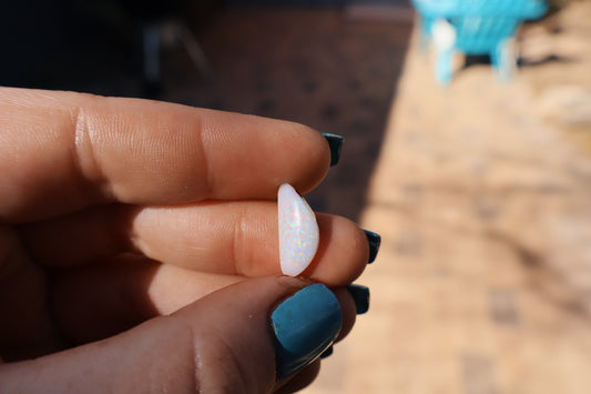 White clean base opal for custom jewelry