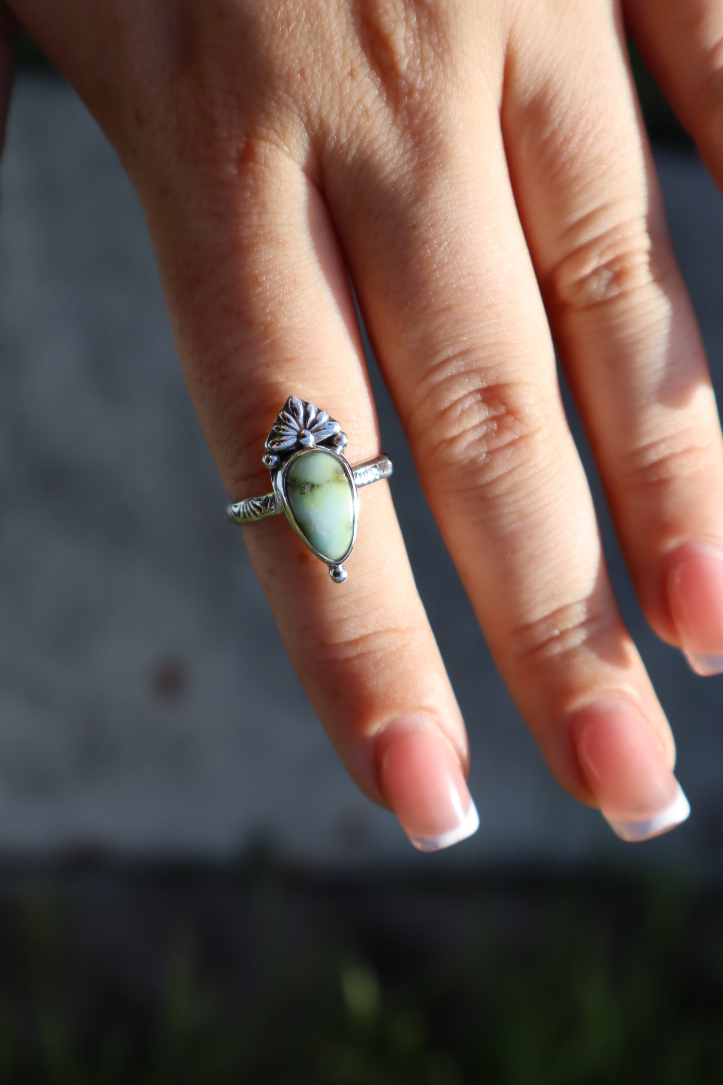 Palomino turquoise “Cactus Flower” ring No.2 Size 7