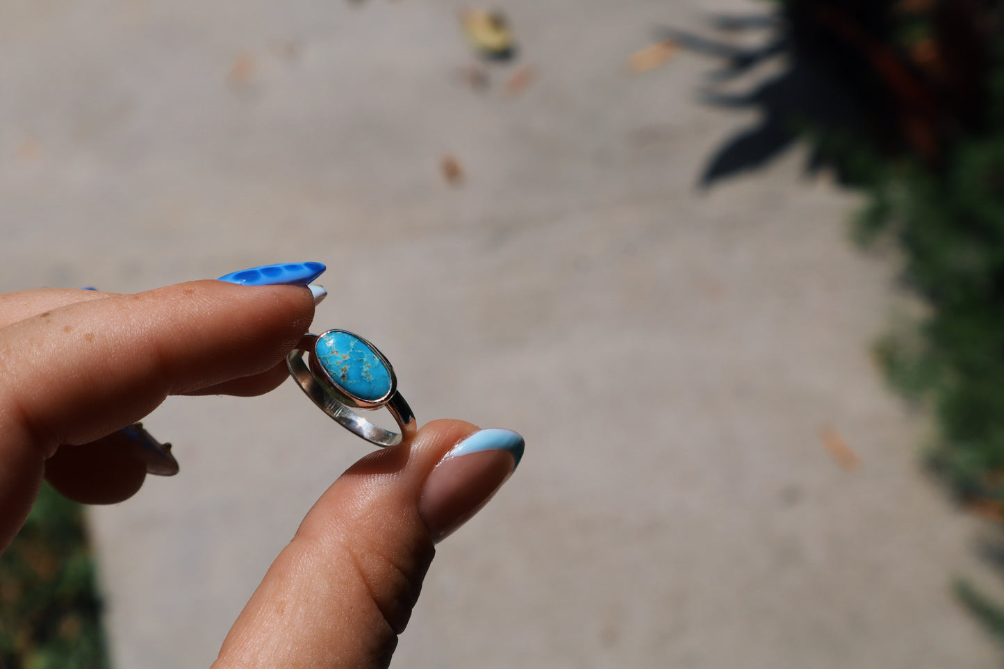 Sierra bella turquoise stacker size 7