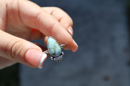 Palomino turquoise “Cactus Flower” ring No. 3 Size 7