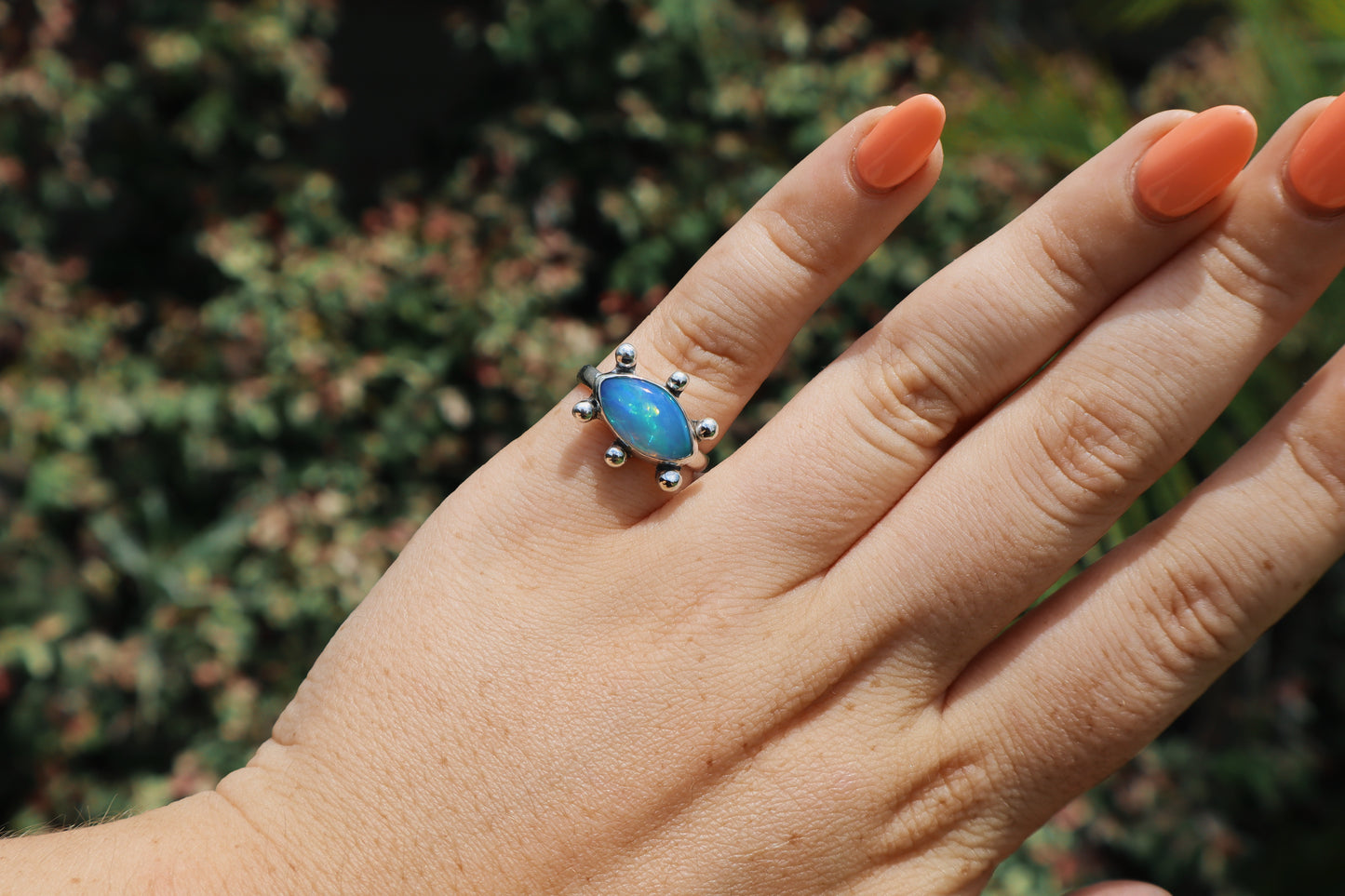 Custom “Eye” boulder opal Ring (Last 2 pictures are the inspo.)